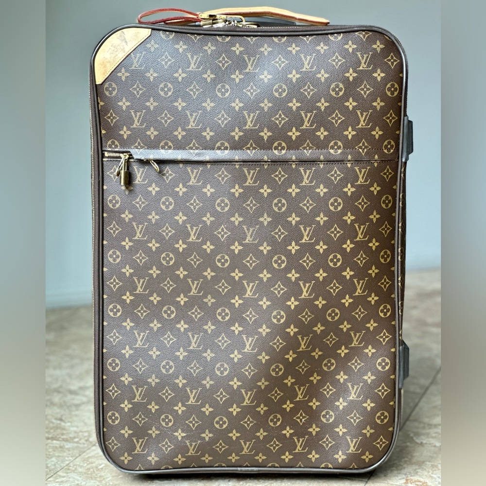 Auth Louis Vuitton Monogram Pegase 70 Rolling Luggage